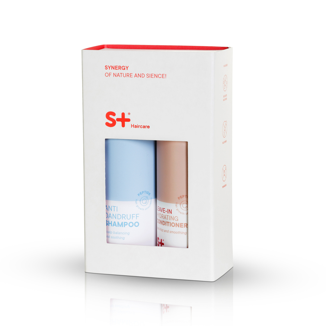 S+ Haircare Anti Dandruff Shampoo & Leave-In Conditioner Set 2023